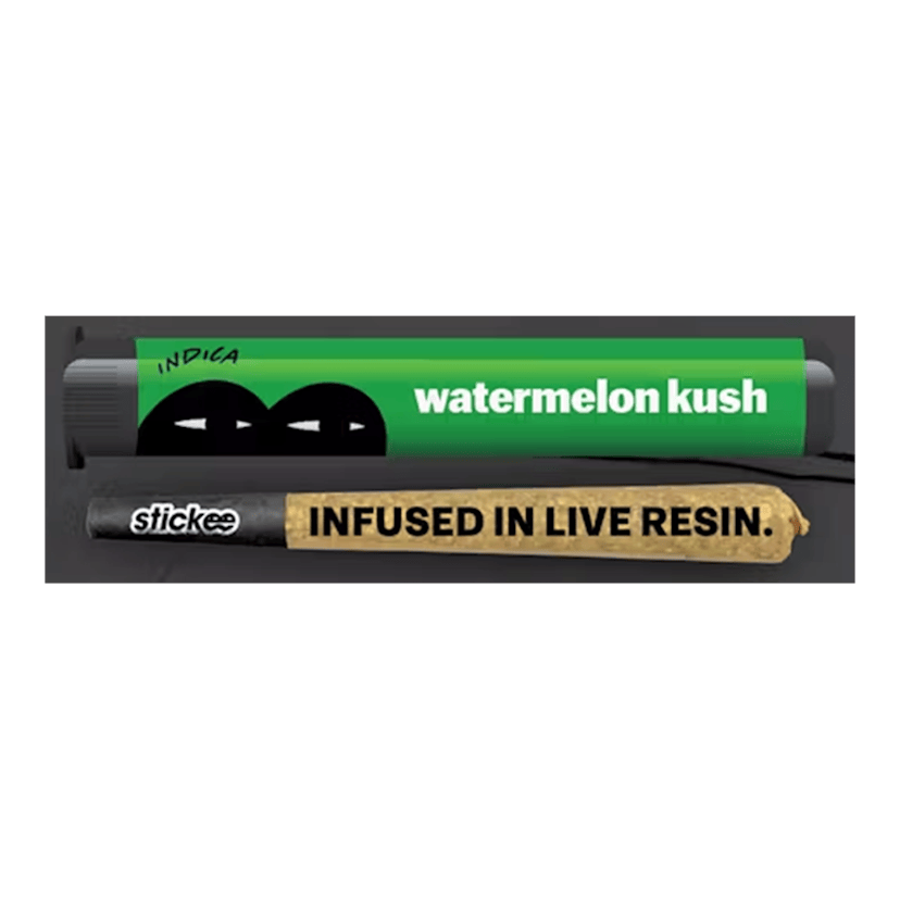 Stickee 1.2g Infused Live Resin Preroll Watermelon Kush