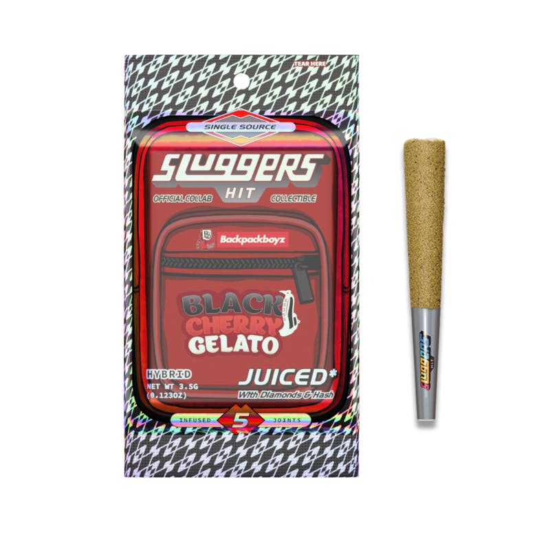 Fresno Dispensary: Sluggers Black Cherry Gelato - 5pk - Infused