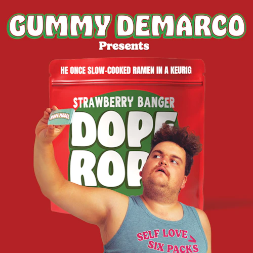 DOPE ROPE | Strawberry Banger | 200MG | Premium Gummy Rope