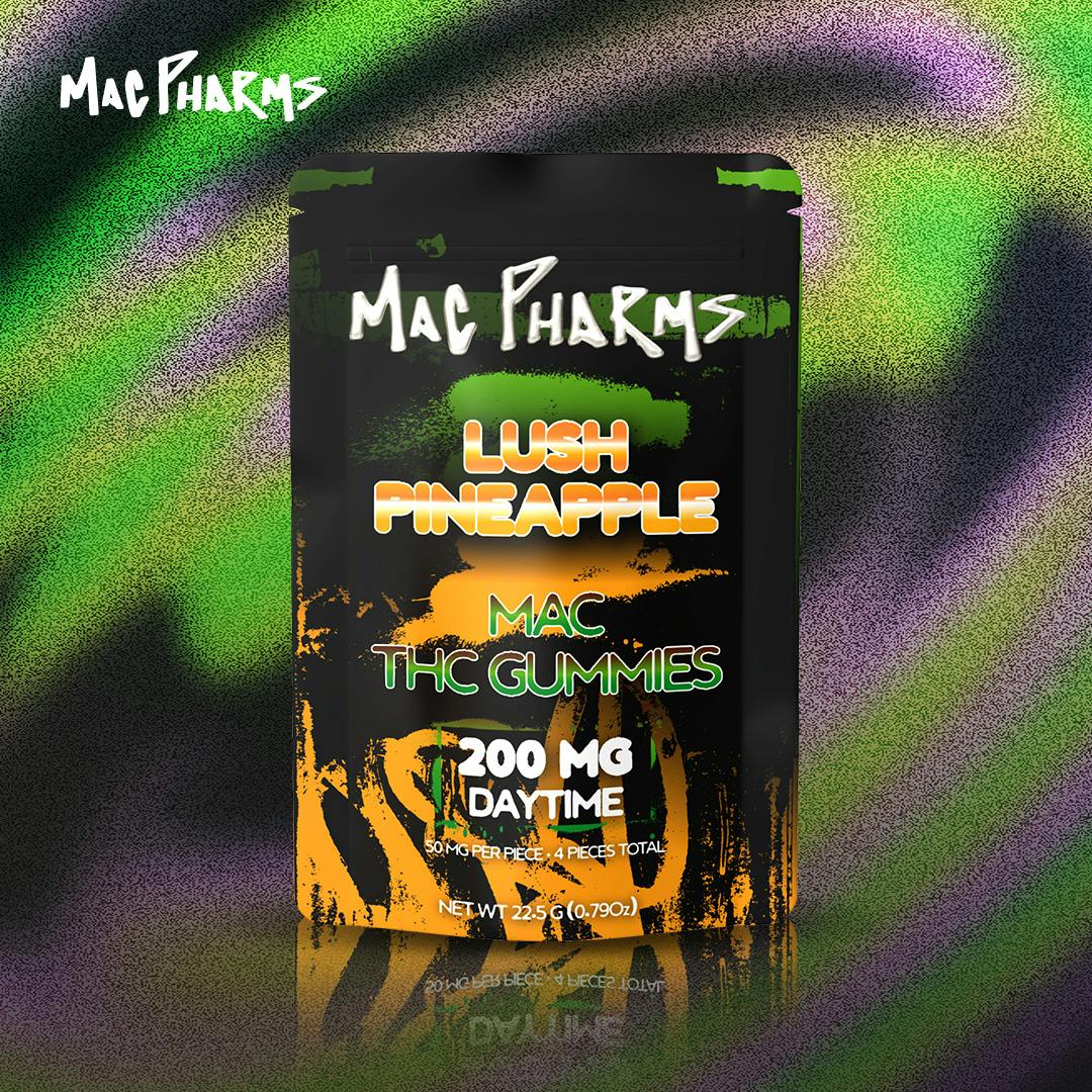 Mac Pharms - 200mg Gummies - Lush Pineapple