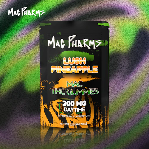 Mac Pharms - 200mg Gummies - Lush Pineapple