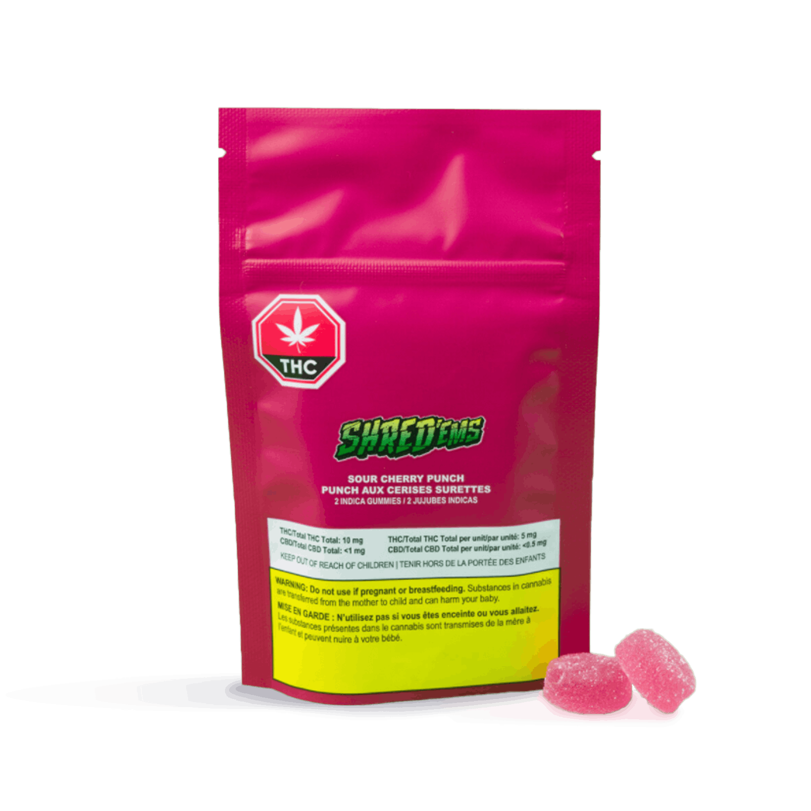 Sour cherry punch gummies 2-pack