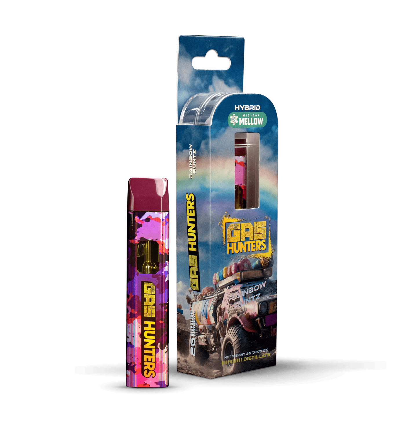 Product: Gas Hunters | Disposable Vape - 2g - Rainbow Runtz