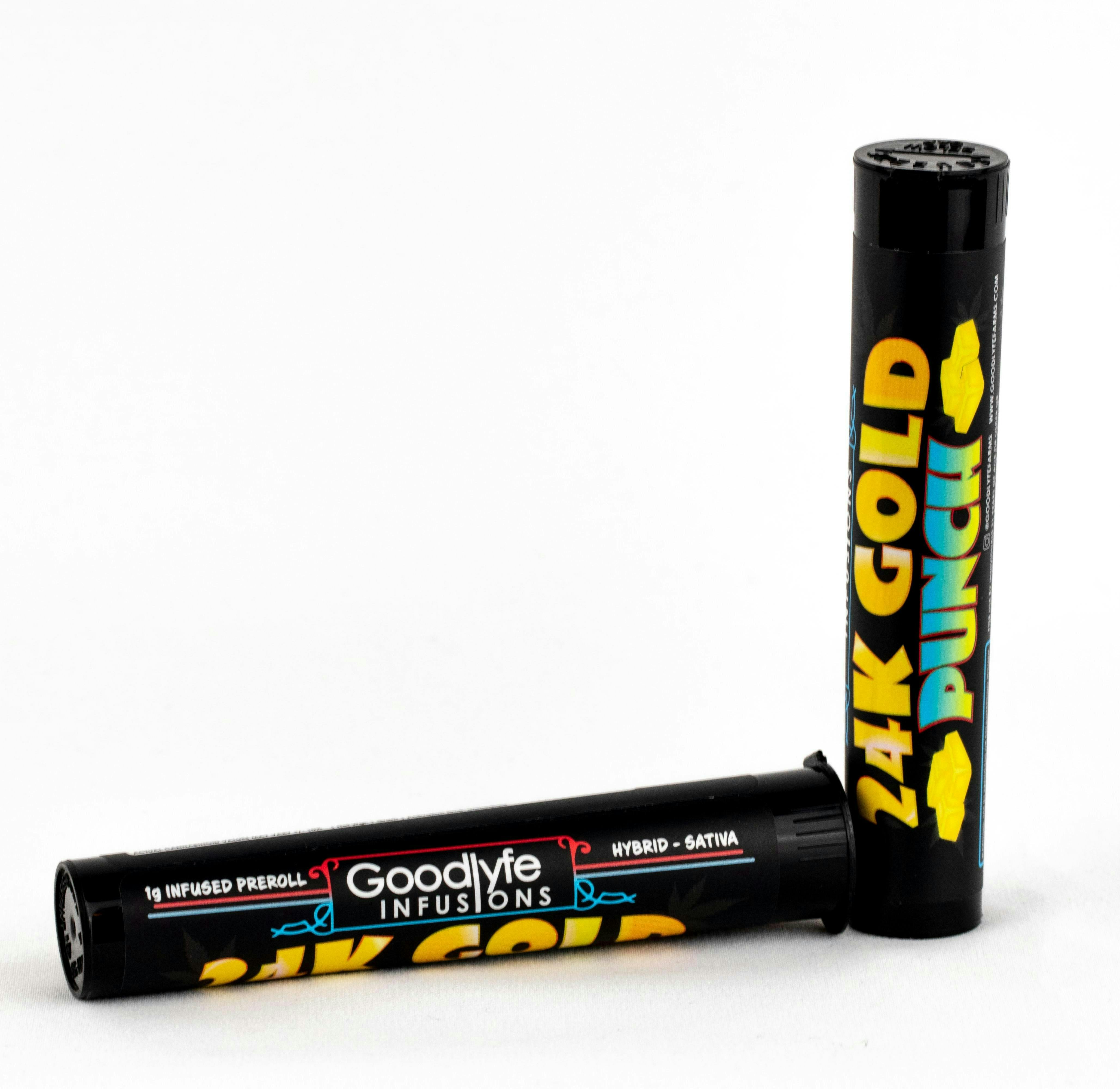 Product Goodlyfe | 24K Gold Punch | Infused Pre-Roll | 1g