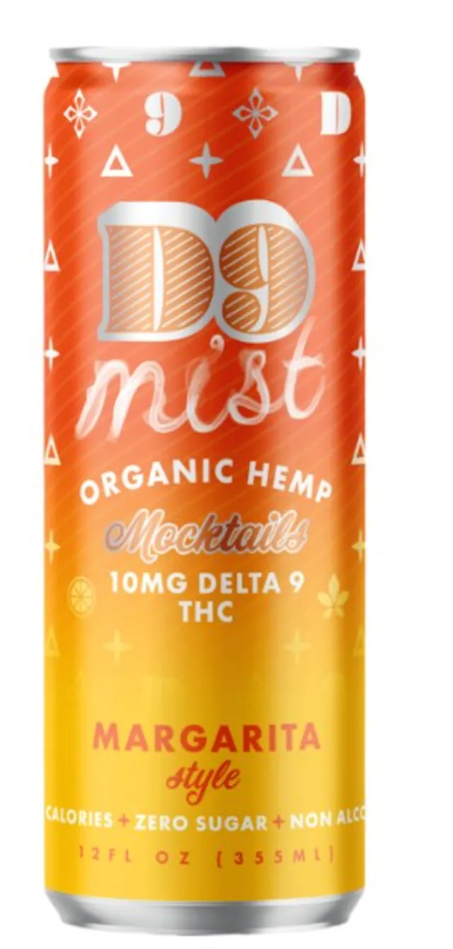 D9 Mist Beverage Margarita 12oz/10mg (hybrid, drinks, 0.28g)