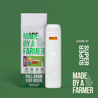 Made By A Farmer - 1g Live Rosin Disposable - Grannys Apple Fritter