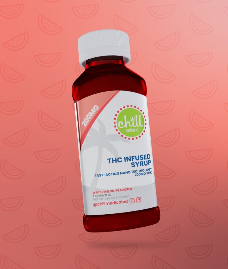 CHILL MEDICATED | WATERMELON | MEDICATED TO-GO SYRUP | 200MG