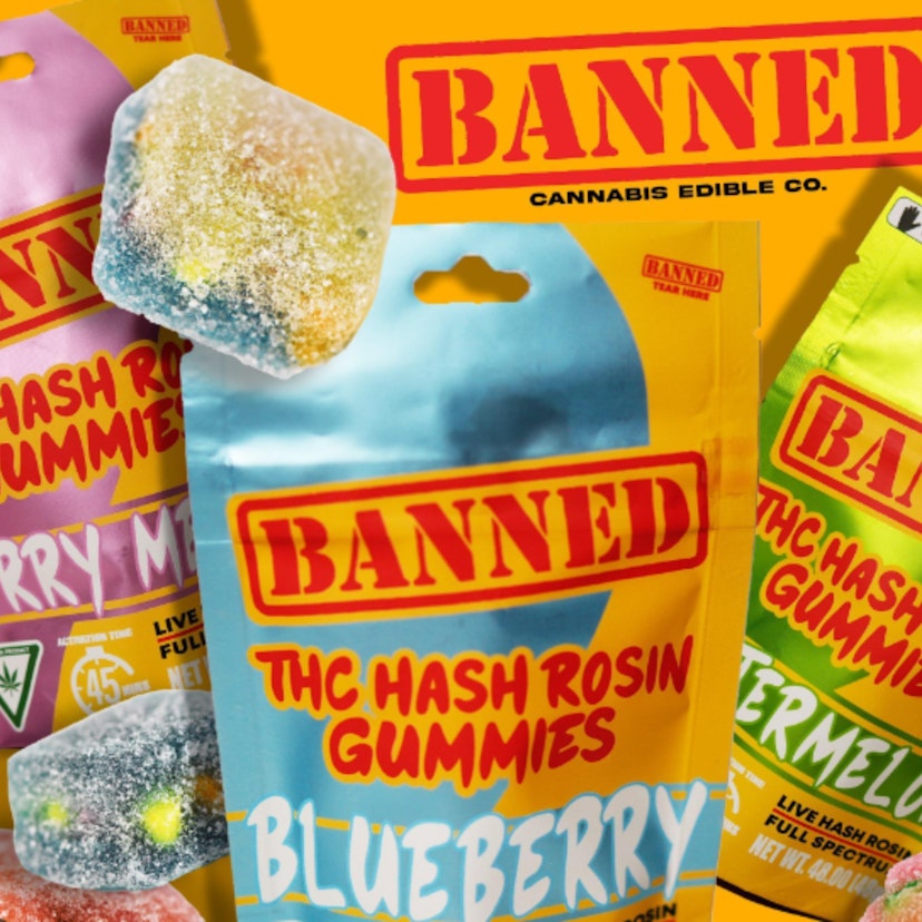 Banned - Berry Melon Hash Rosin Gummies 200mg
