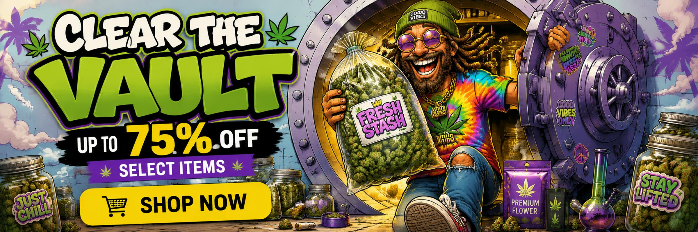 Clear the Vault Up to 75% Off