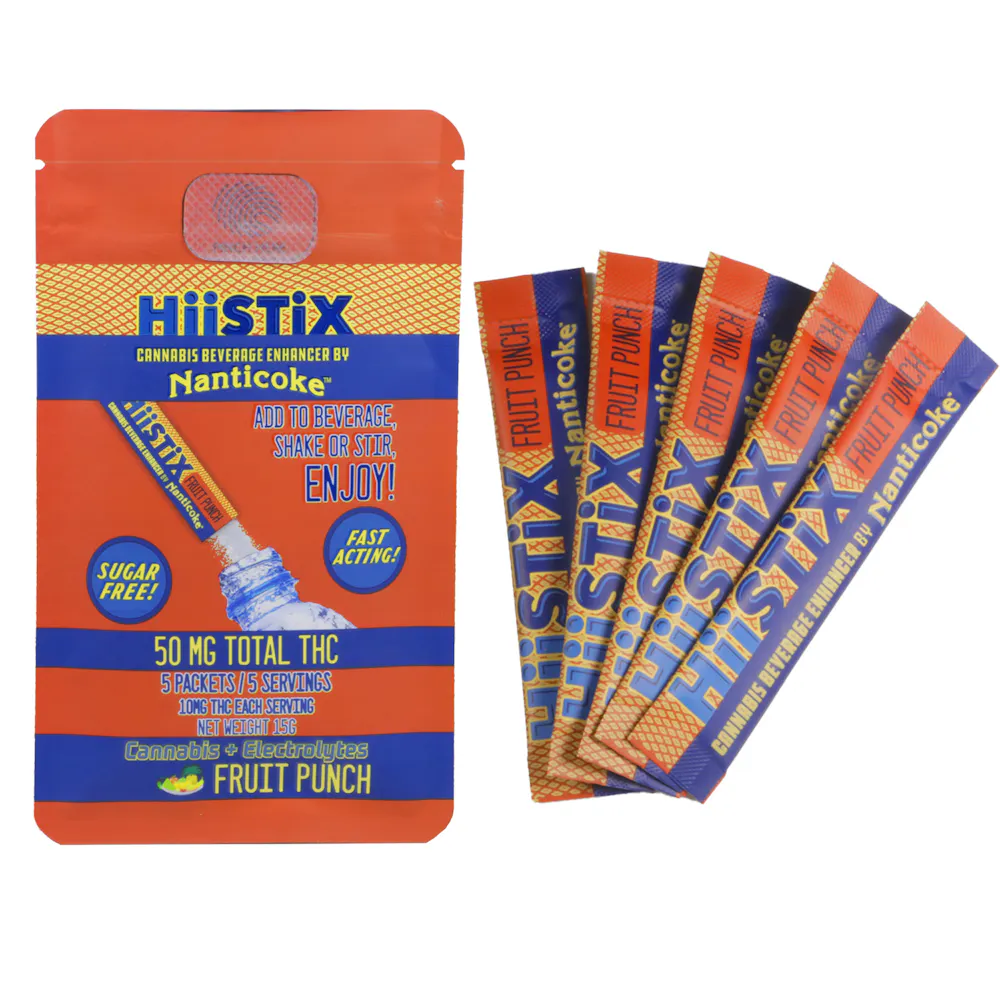 Product Hiistix - 5 x 10mg - Fruit Punch Flavored - Beverage Enhancer
