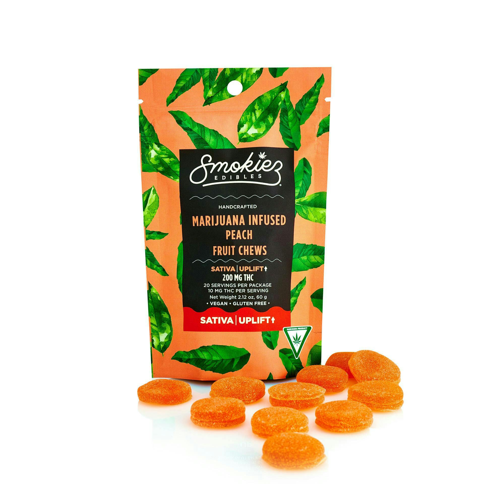 Smokiez - 200mg Gummies - Sweet Peach (Sativa)