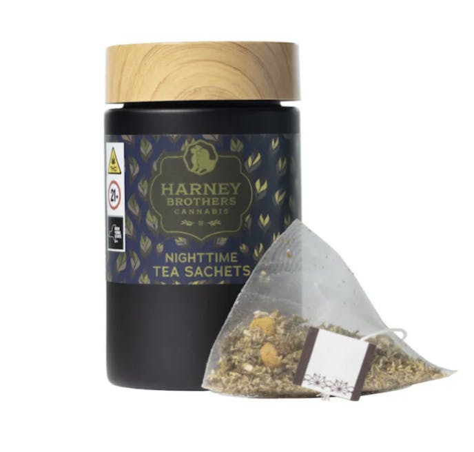 Beverages | Harney Brothers | Nighttime Tea Sachets Jar | Chamomile Mint | 5ct | 10mg