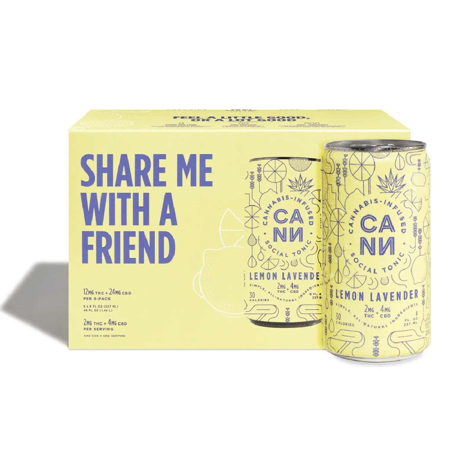 Cann 8oz 6pk - Lemon Lavender | Harborside (San Francisco)