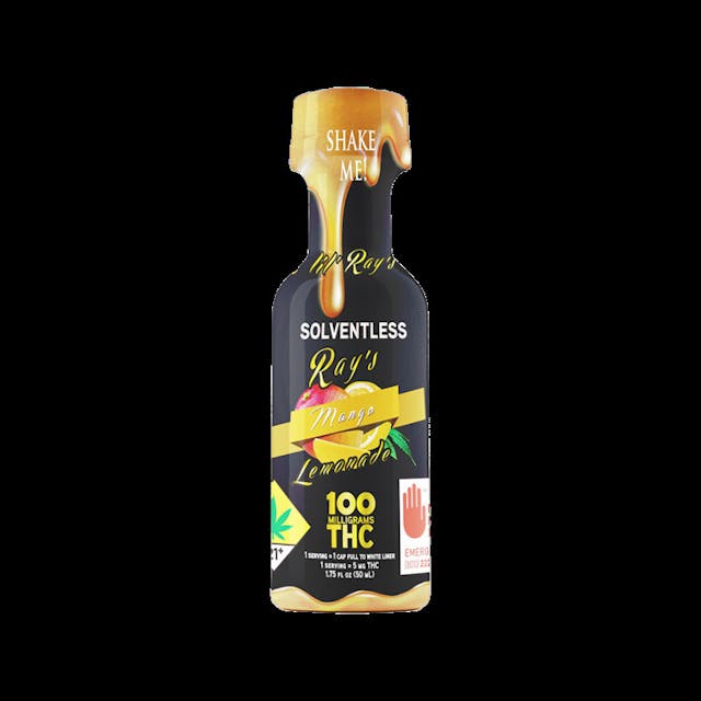 The sweet and tropical taste of fresh mangoes is bottled into a delicious drink. Ray’s Mango Lemonade is for those who need their own little island getaway. Each Ray’s Lemonade is carefully crafted with premium ingredients to ensure an unmatched experience. Whether you choose to microdose throughout the day, or are looking for a more intense experience, Ray’s Lemonade 100mg THC promises that you’ll find liquid sunshine in a bottle.