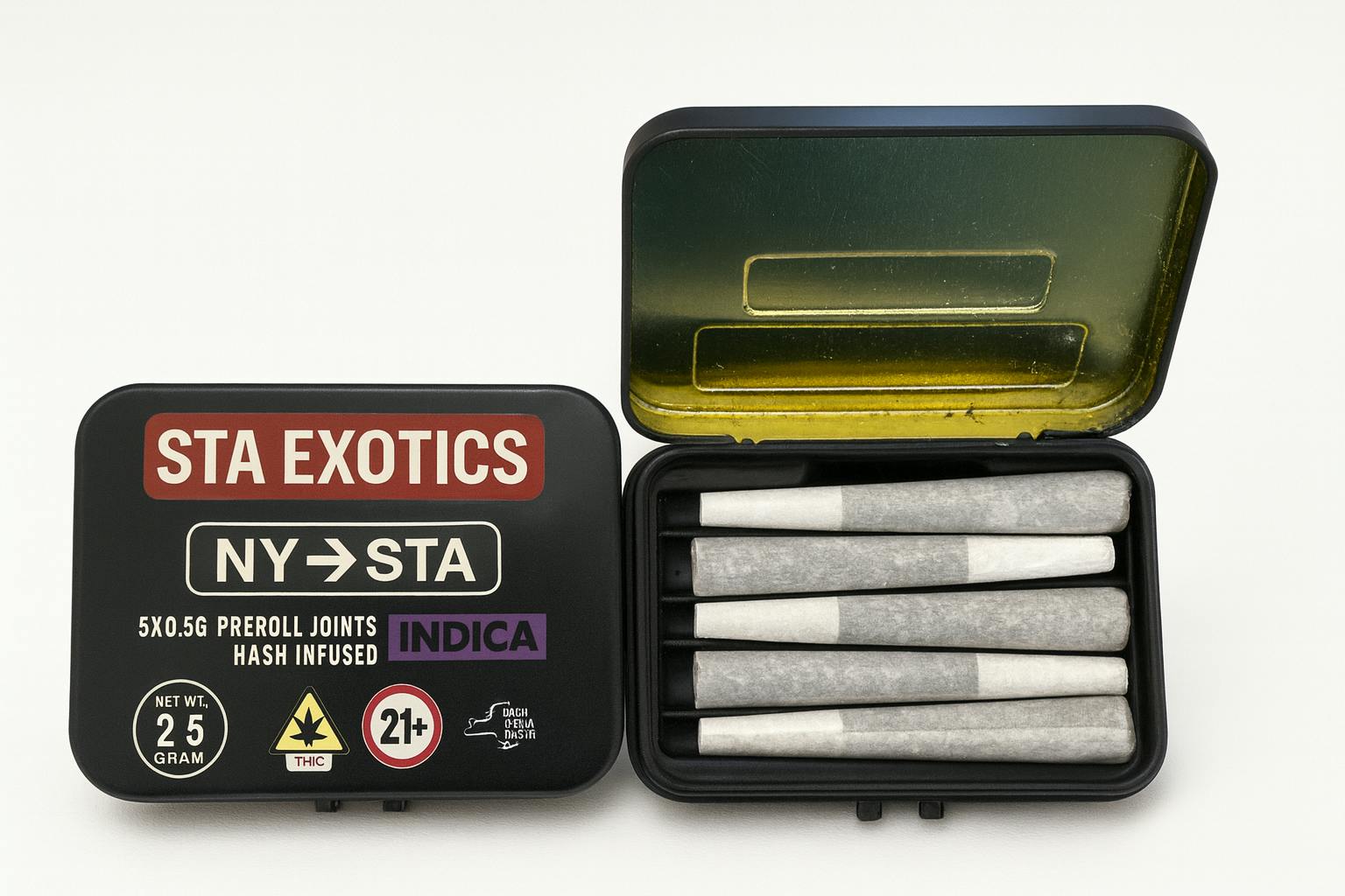Holy Grail OG 5pk Infused Prerolls - The Flowery NY