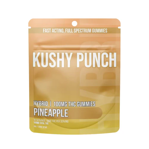 Kushy Punch - 100mg Gummies - Pineapple