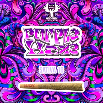 Purple Haze Pre-Roll 1g | Lazy River Products - Tewksbury