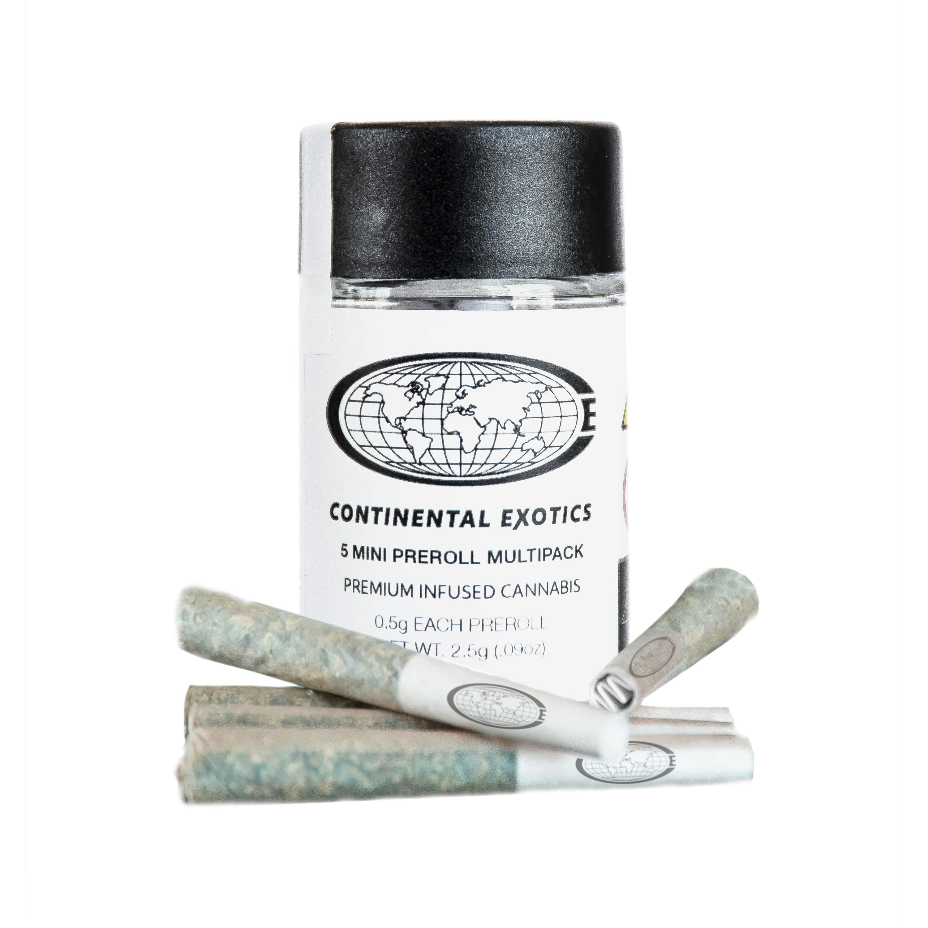 Continental Exotics .5g Hash Infused 5pk Minis - Guava Gelato