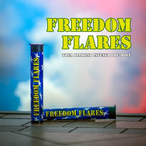 Lemon Mints (IH) - 1g Diamond Infused Pre-Roll - Freedom Flares