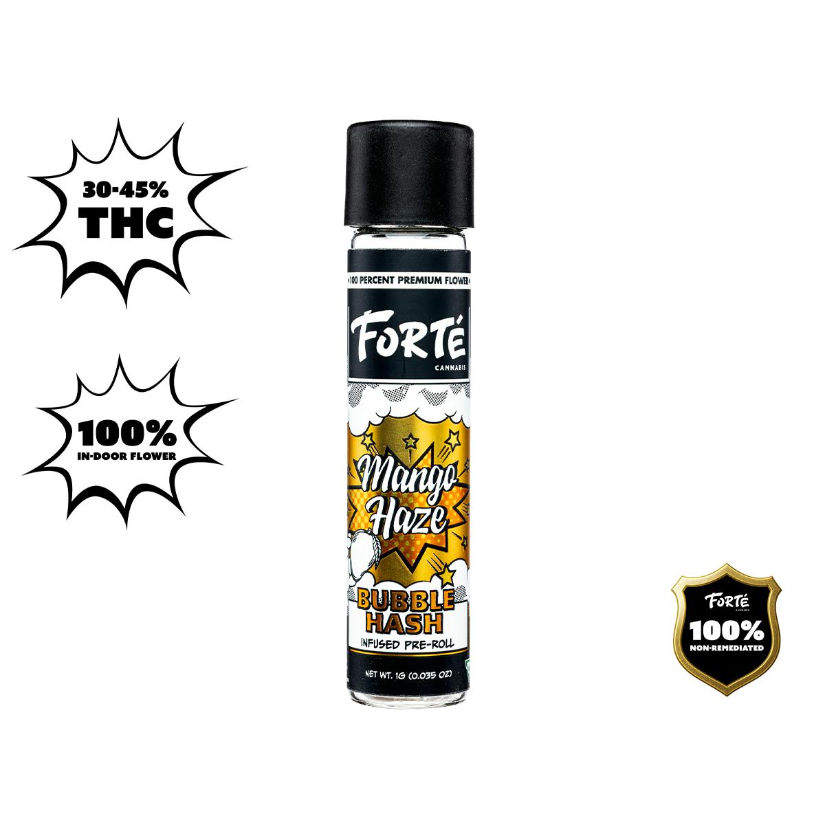 Forte Cannabis Forte - Mango Haze - Bubble Hash Infused Pre-Roll - Nirvana  Cannabis Dispensaries Cannabis in AZ, MI, MD & IL