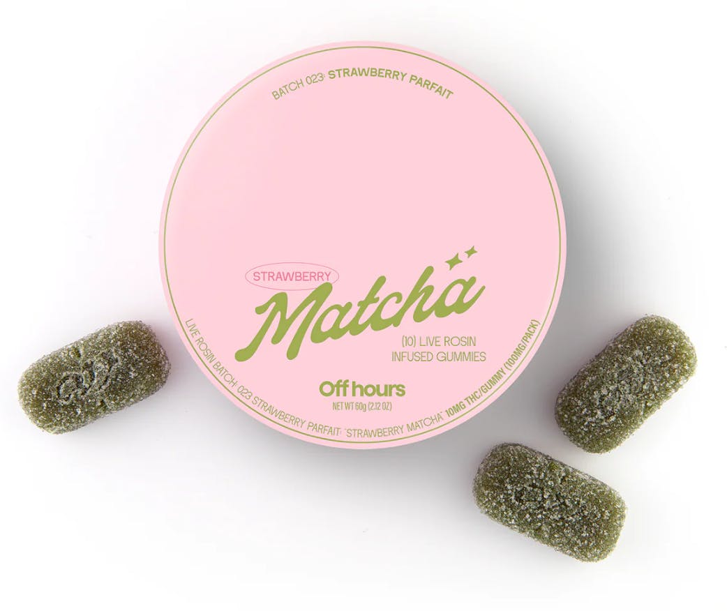 Product Off Hours - Strawberry Parfait - 100mg -  Live Rosin Limited Edition Gummies