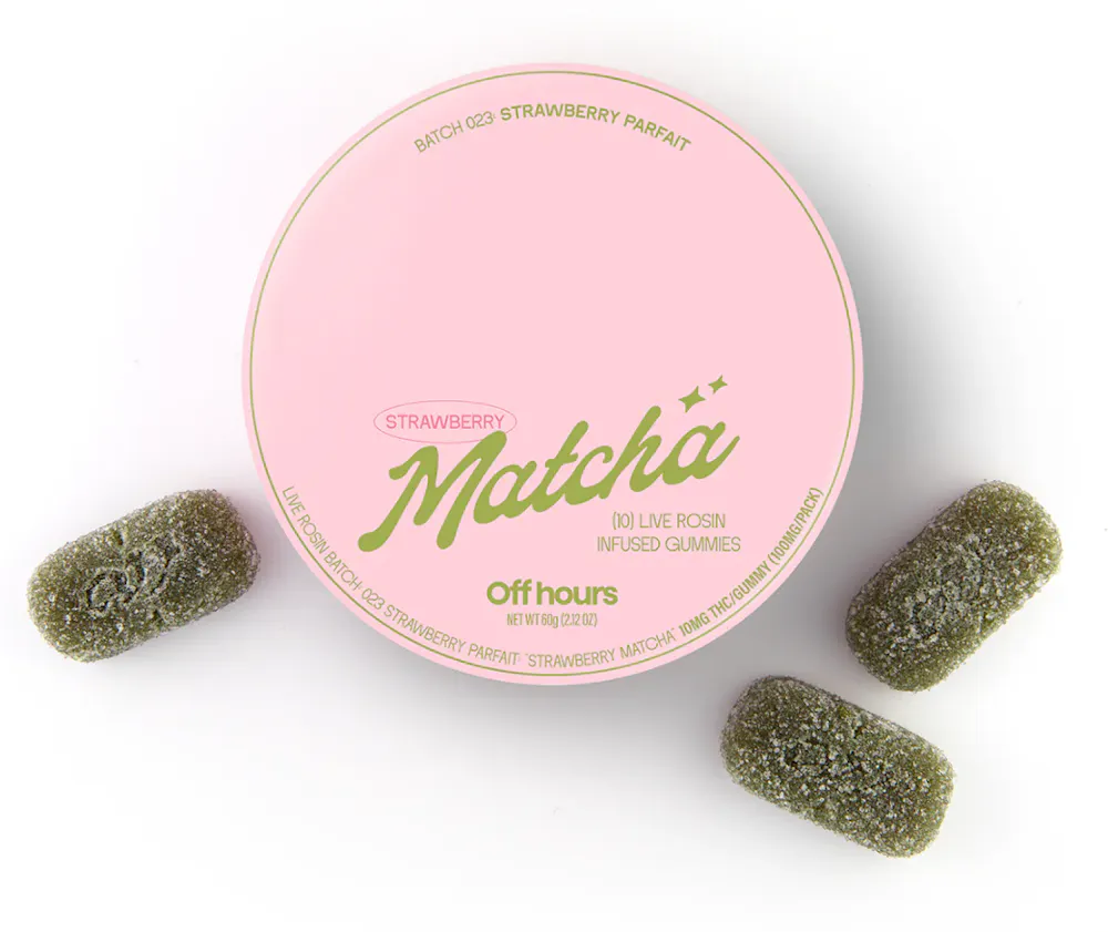 Product Off Hours - Strawberry Parfait - 100mg -  Live Rosin Limited Edition Gummies