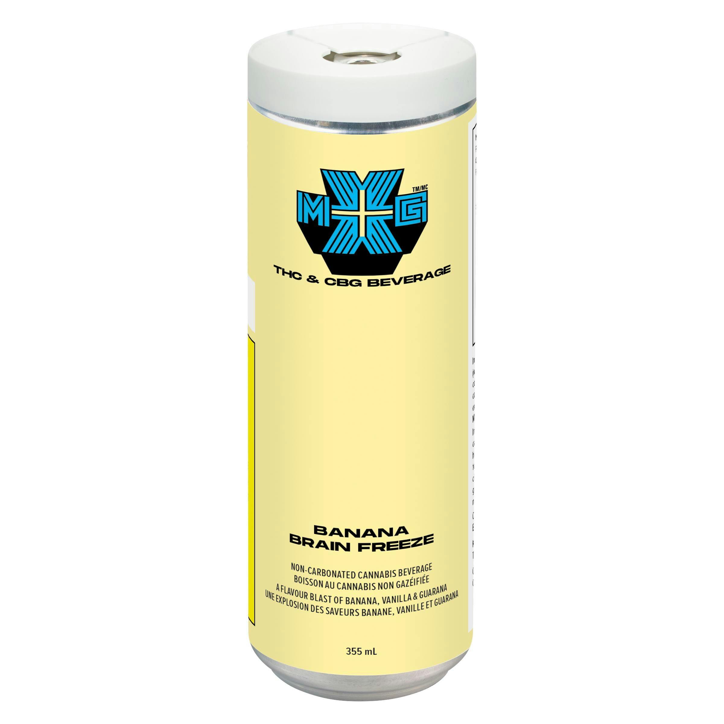 XMG+ - Banana Brain Freeze - 355ml | Sessions Cannabis