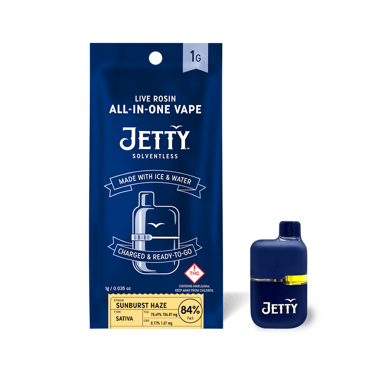 Photo of Jetty – Live Rosin Disposable – Sunburst Haze (S)
