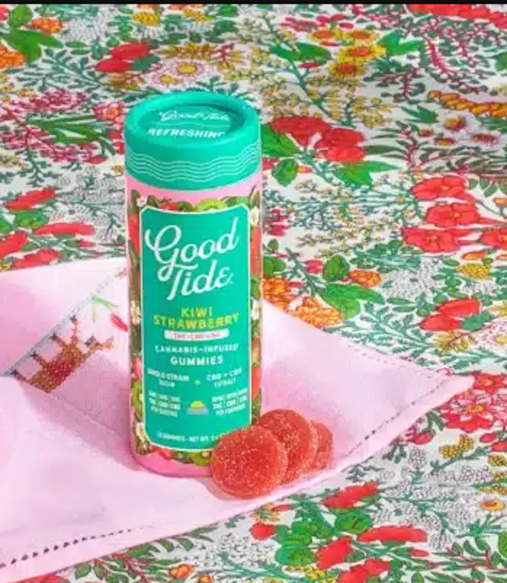 Product Good Tide | Kiwi Strawberry 1:1:1 THC:CBD:CBG Hybrid | Gummies | 10 ct | 100 mg