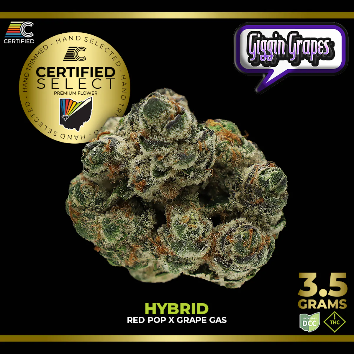 Giggin Grapes Select 1/8oz Flower | CERTIFIED |
