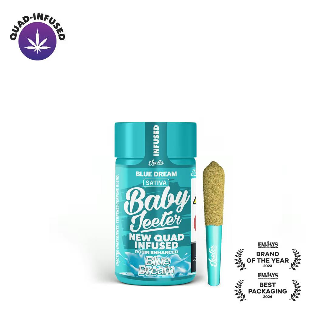 Blue Dream Quad-Infused Baby Jeeter 5-pack | 2.5g-2