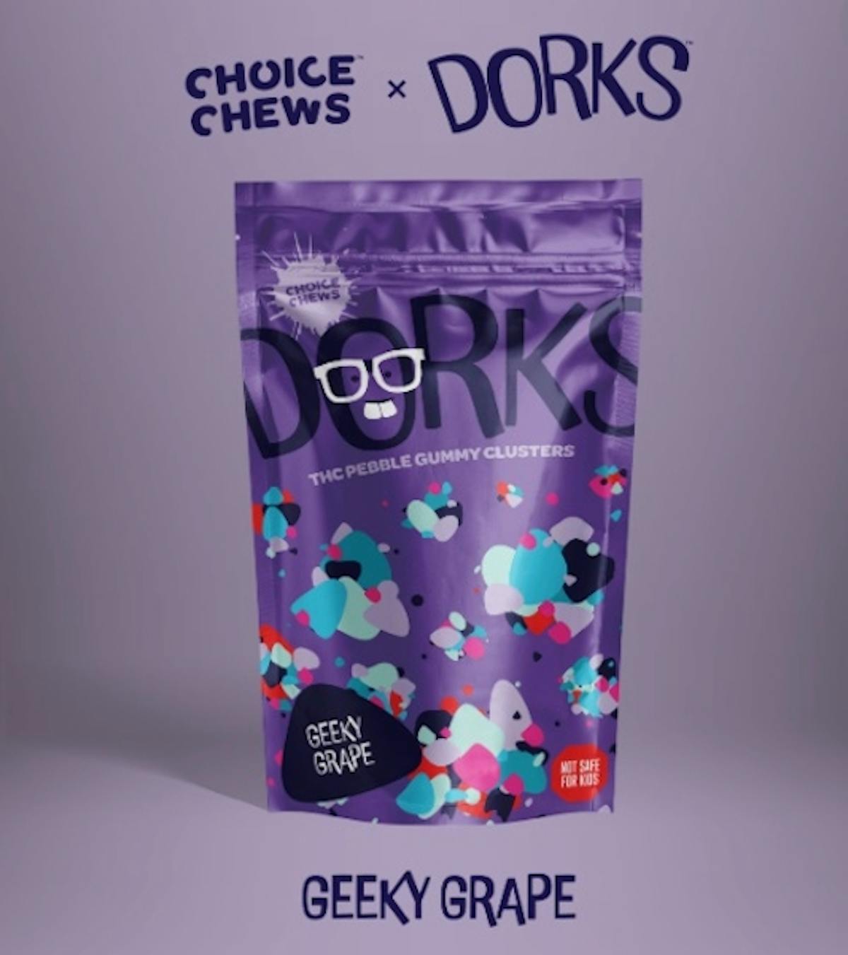 Image of Geeky Grape | 100mg Dorks x Choice Chews