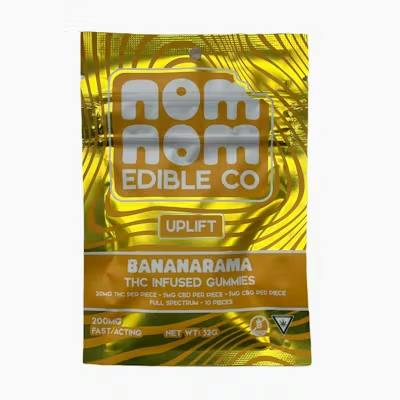 Bananarama - Uplift 200MG by Nom Nom Edible Co. – Edibles at Gatsby Cannabis
