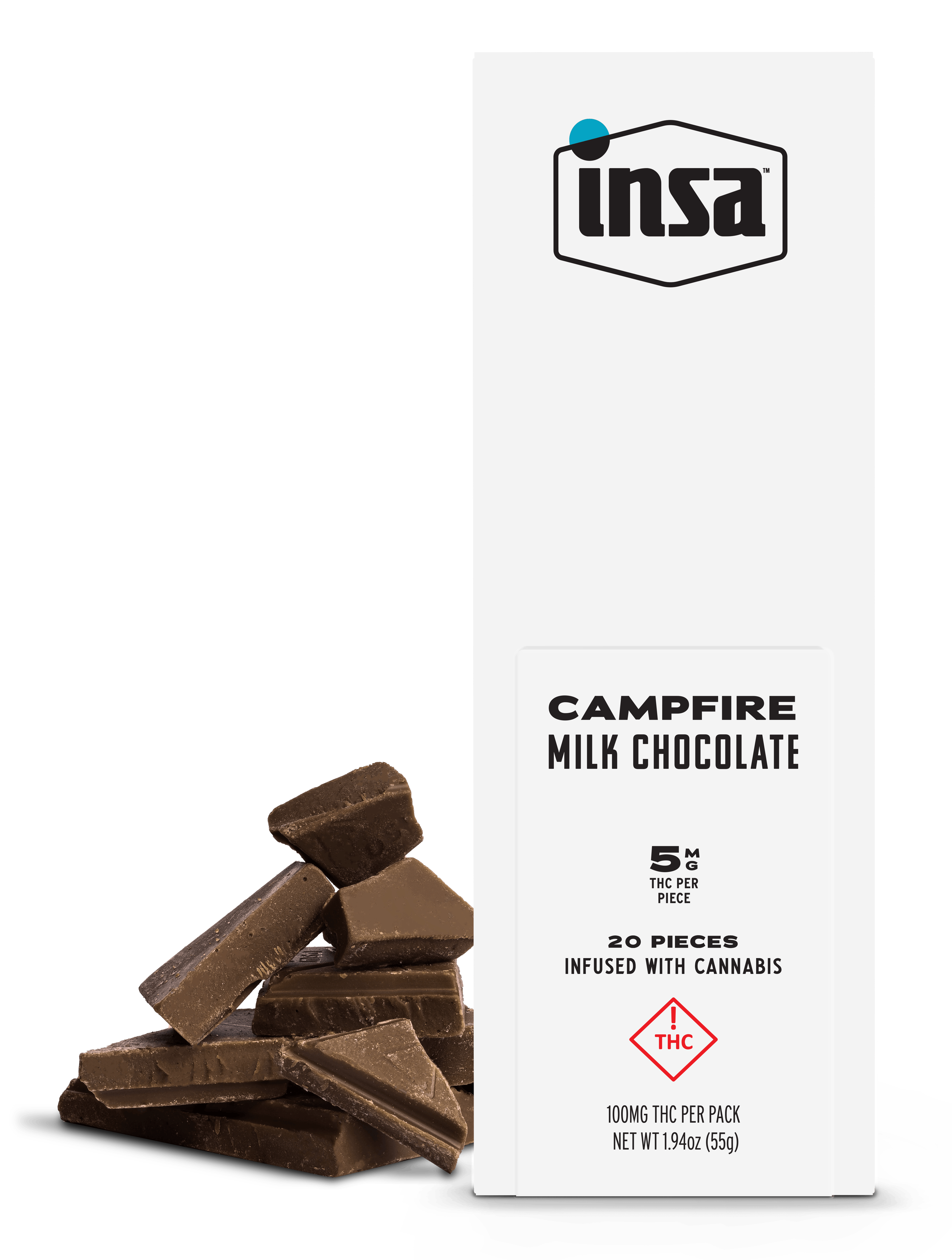 Chocolates - Campfire Milk Chocolate Bar - 100mg