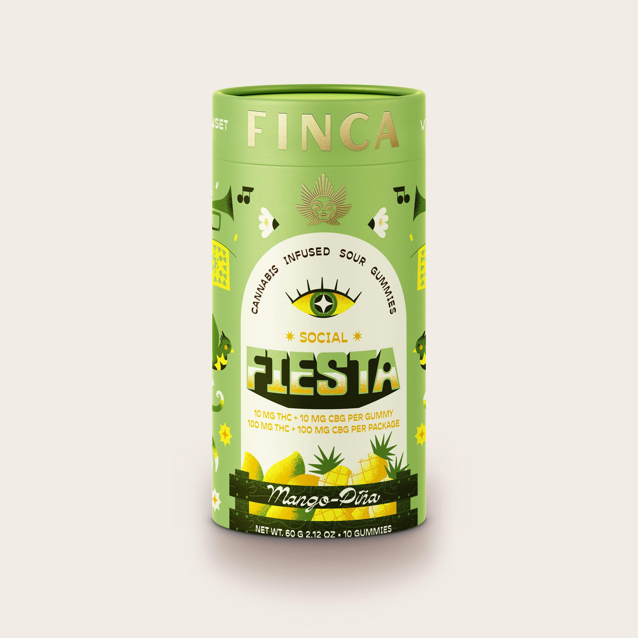 Edibles | Finca | Fiesta Mango Pina Social | 10pc | 10mg