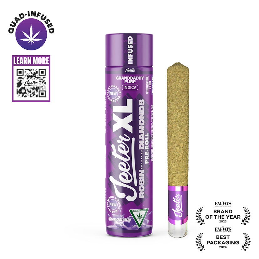 Granddaddy Purp Jeeter XL Quad Infused Pre-Roll | 2g