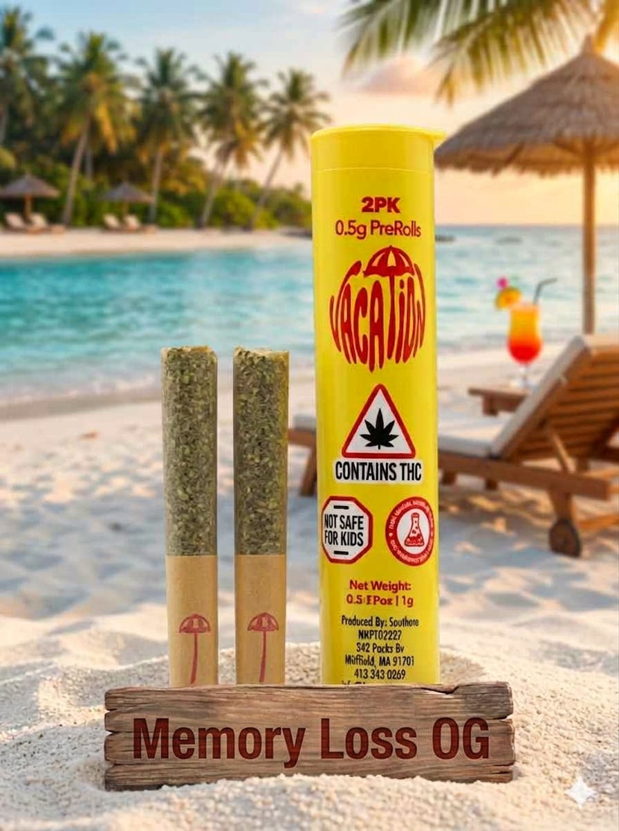 Product Vacation | Memory Loss OG | .5g Pre-Roll | 2ct