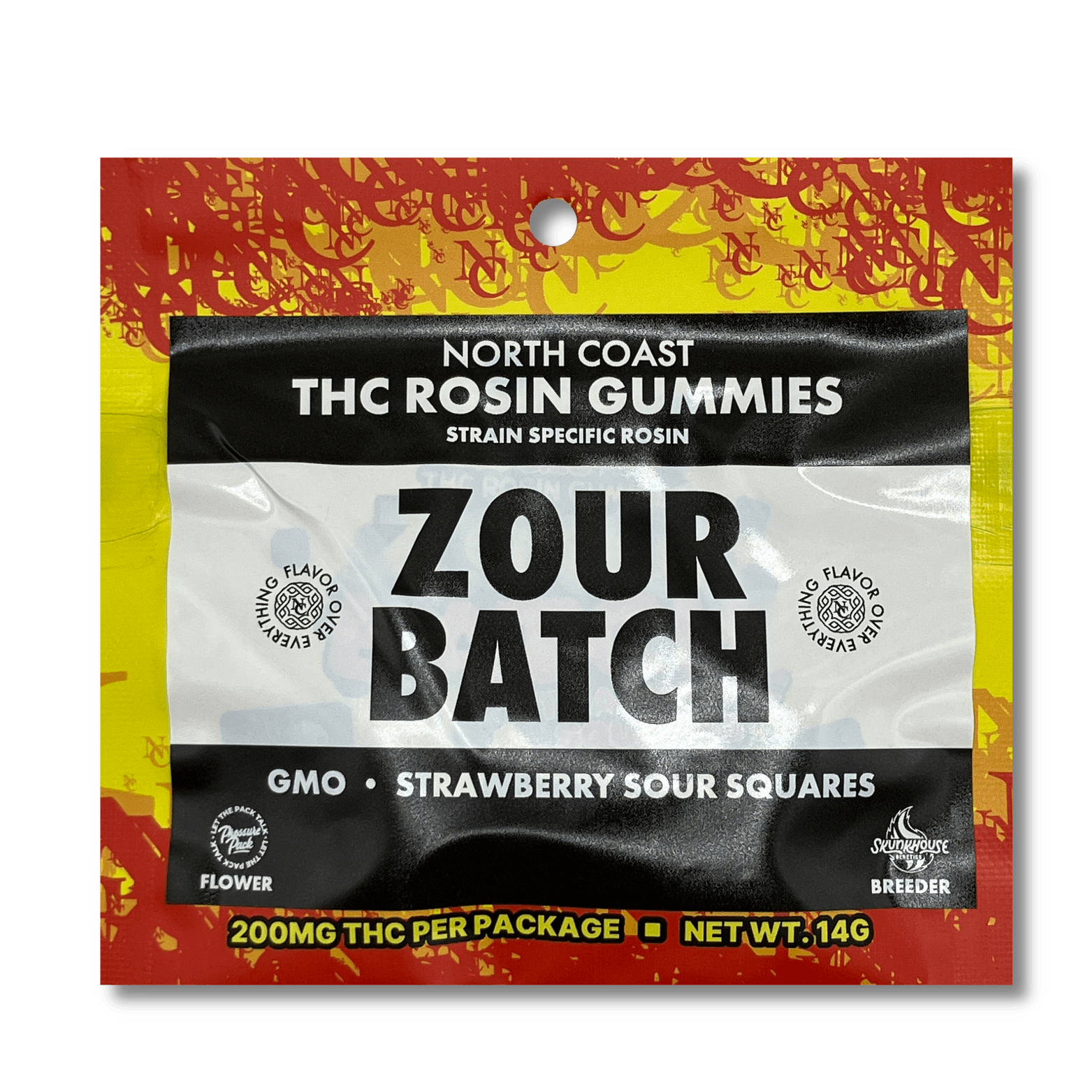 Product: Zour Batch | Rosin Gummies - 200mg - GMO Strawberry