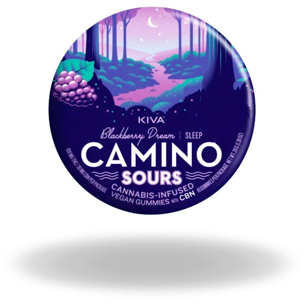 Product: Camino Sours | Blackberry Dream 10:3 THC:CBN Gummies | 100mg:30mg