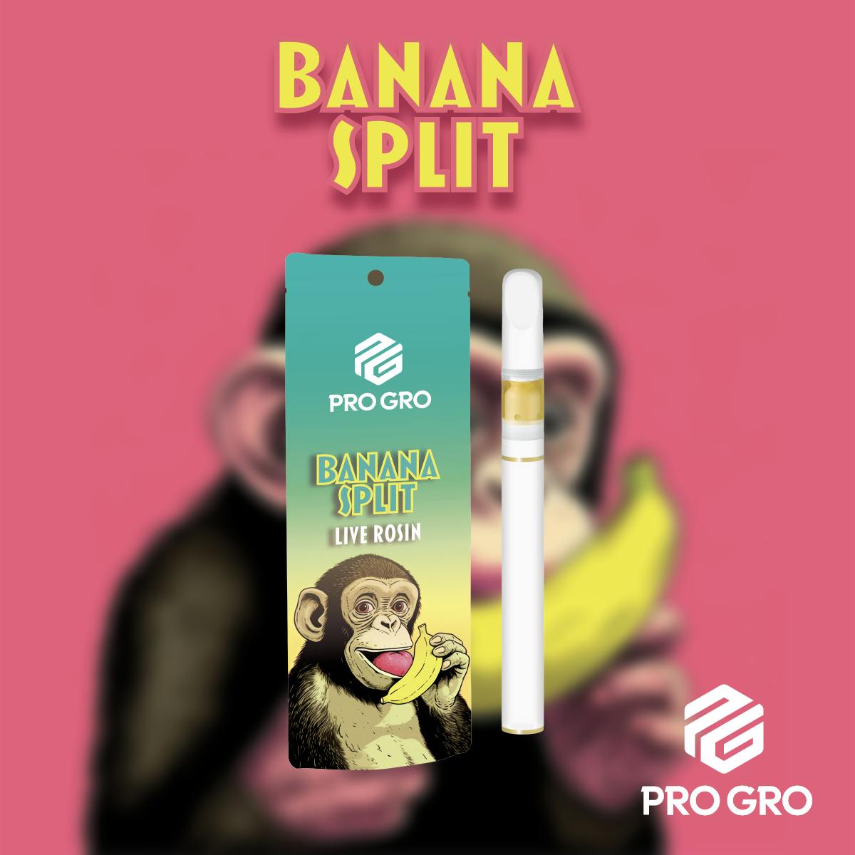 Pro Gro - .5g Live Rosin Disposable - Banana Split