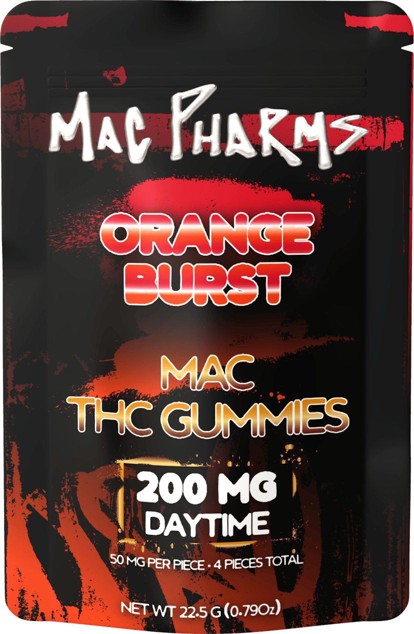 Mac Pharms | 200mg Gummies | Orange Burst