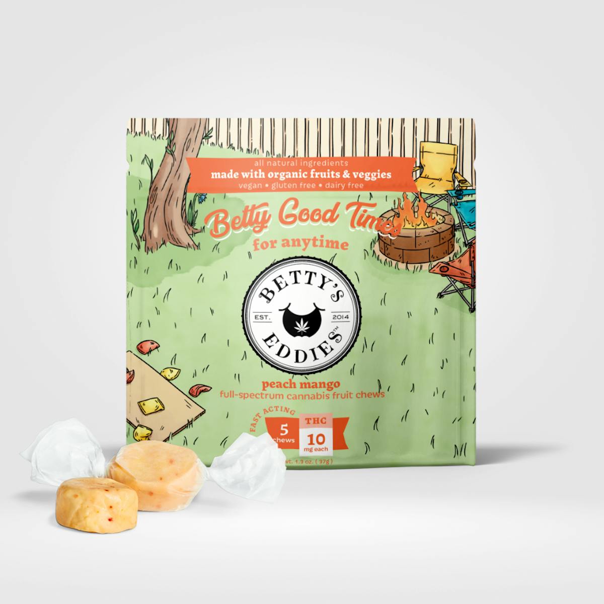 Photo of Betty’s Eddies | Peach Mango | Fruit Chew | 50mg
