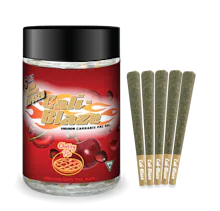 Cali-Blaze - 5-Pack .7g Infused Prerolls - Cherry Pie