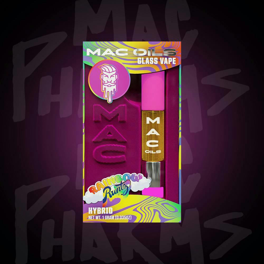 Mac Oils - 1g Cart - Rainbow Runtz