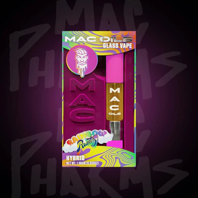Mac Oils - 1g Cart - Rainbow Runtz - CARTRIDGES by Mac Pharms at King of Budz