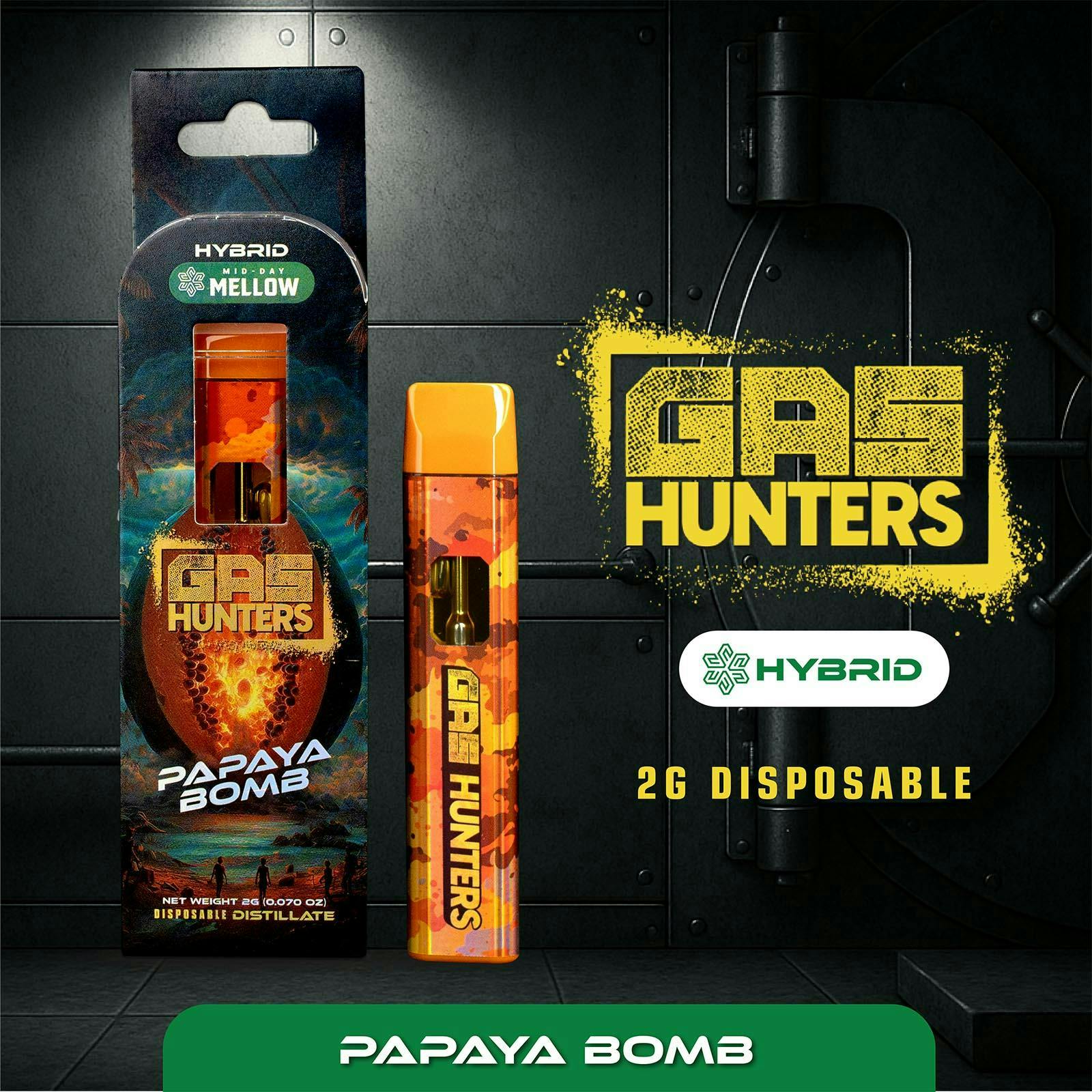 Gas Hunters | Disposable Vape - 2g - Papaya Bomb