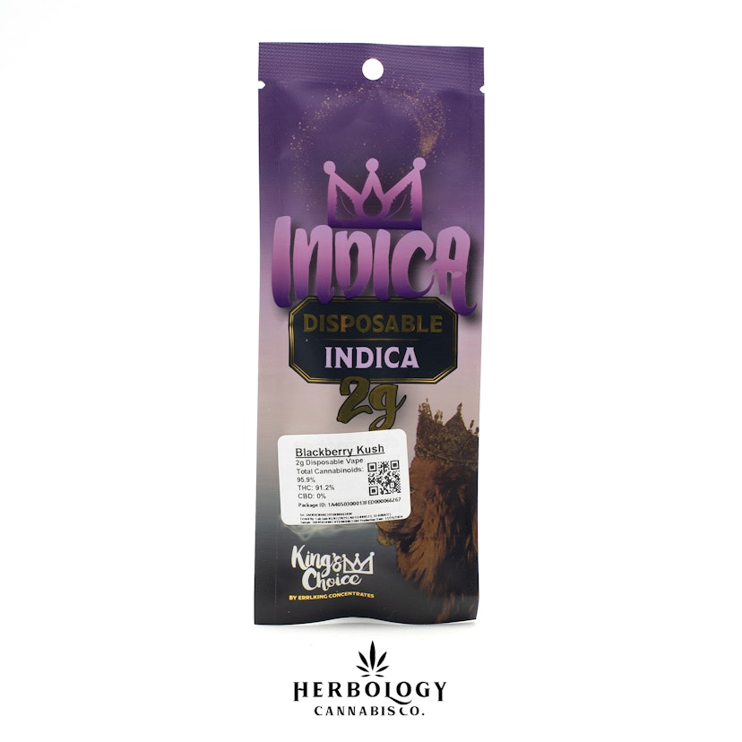 vape schmeckt verbrannt Errlking | Disposable Vape | King's Choice | Blackberry Kush