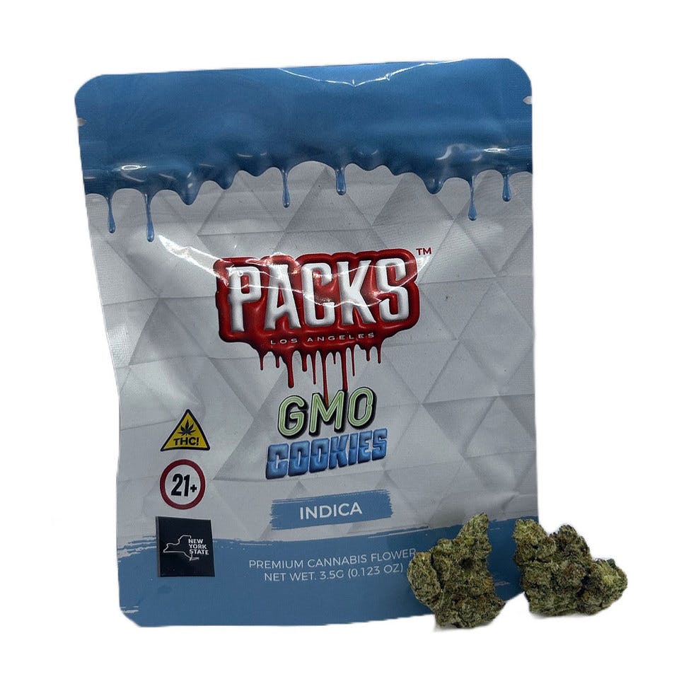 PACKS LA Packwoods GMO Cookies Flower (indica hybrid) Doobie