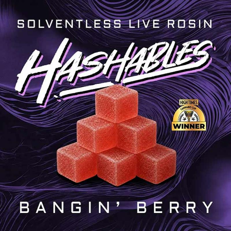 Product Hashables - Bangin' Berry Live Hash Rosin Gummies (100mg 20pk)