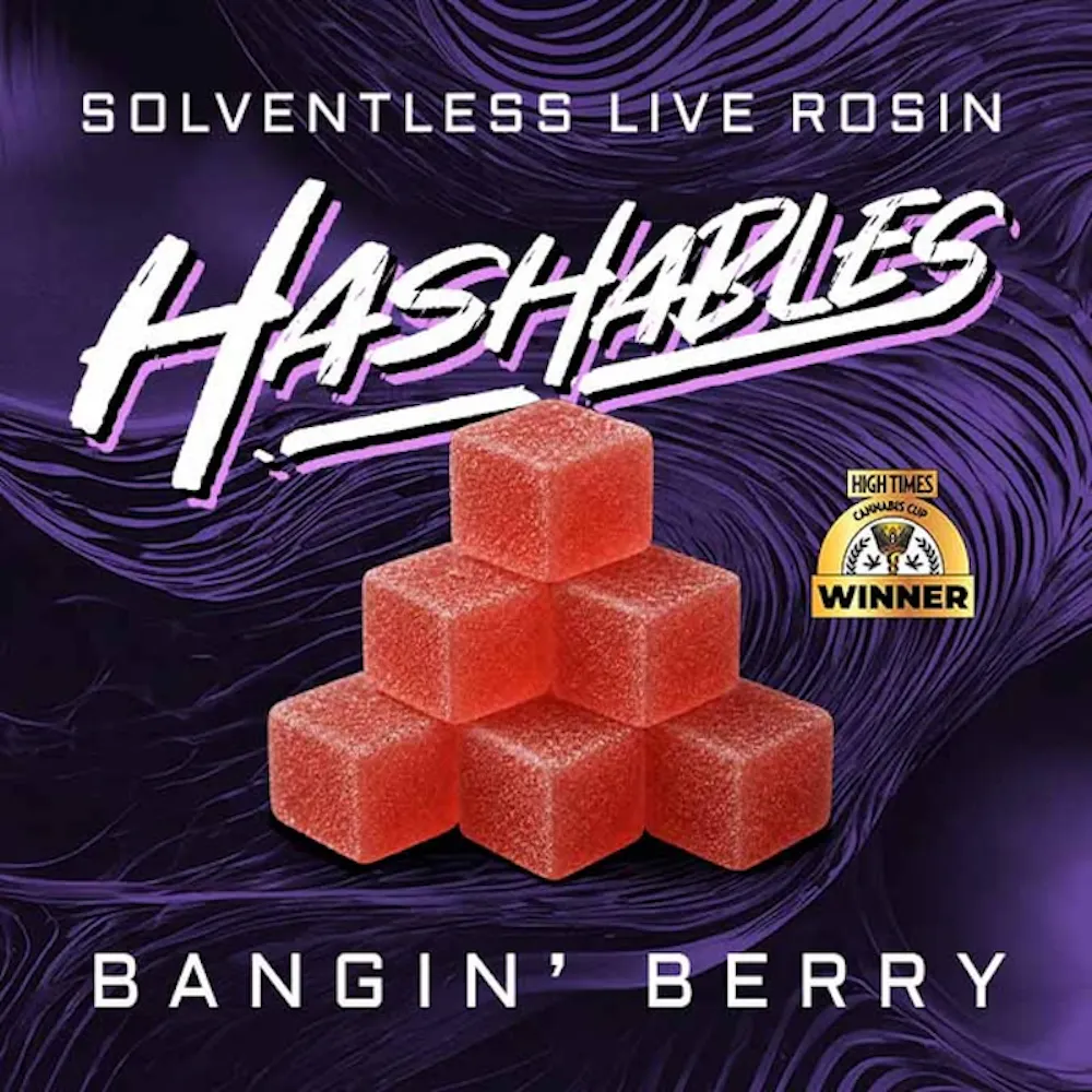 Product Hashables - Bangin' Berry Live Hash Rosin Gummies (100mg 20pk)